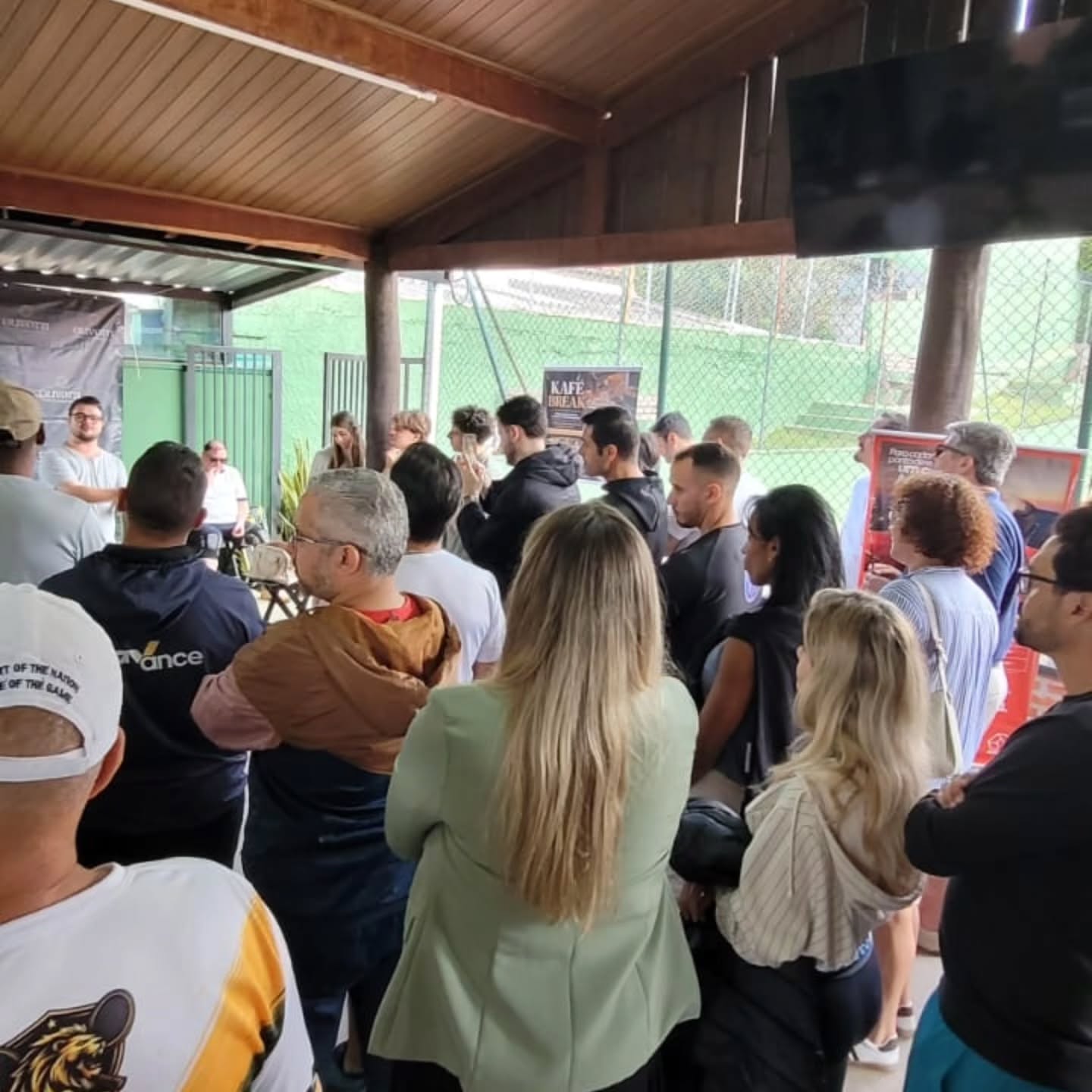 Grupo reunido durante o intervalo da Etapa Itatiba