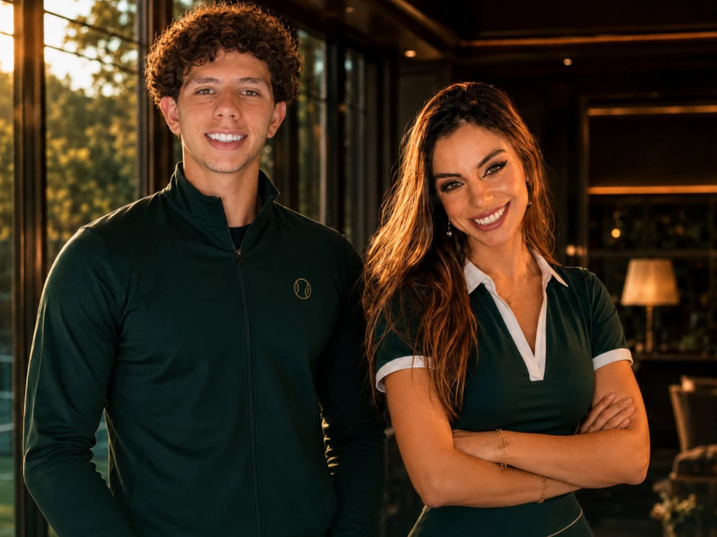 Diego Olivotti e Amanda, mentores e idealizadores do Olivotti Tennis Experience